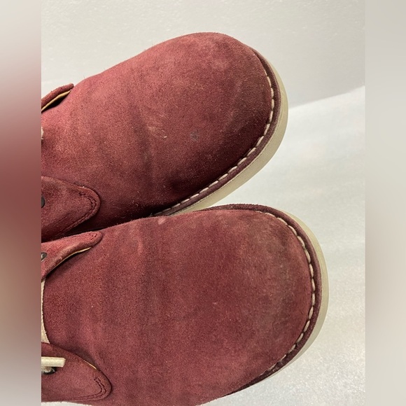 Samuel Hubbard Men’s 10.5 Leather Suede‎ Flat Shoes Free Plum Lace up - Picture 12 of 14